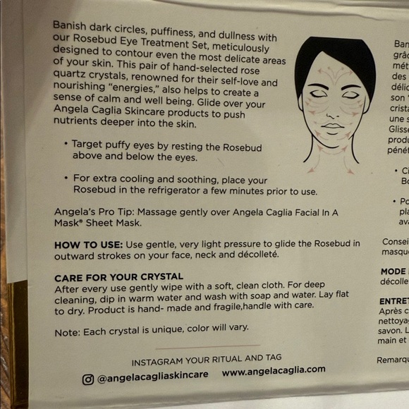 ANGELA CAGLIA Rose Quartz Facial Massage Set - Picture 5 of 6